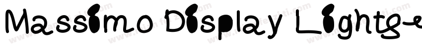 Massimo Display Light字体转换